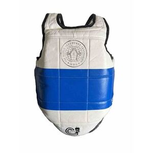 Martial Arts Size 1 Taekwondo Approved Chest Sparring Gear‎ Preowned- Kids